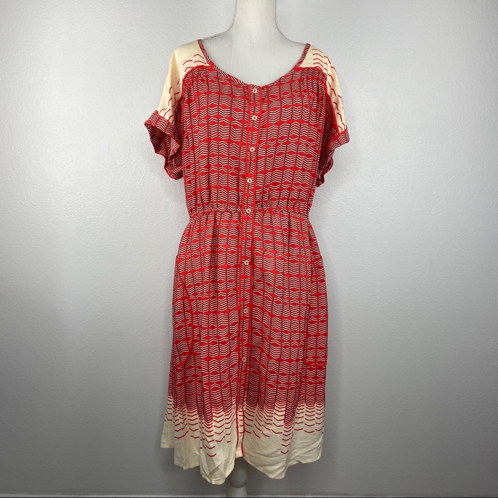 Maeve Geometric Print Dress